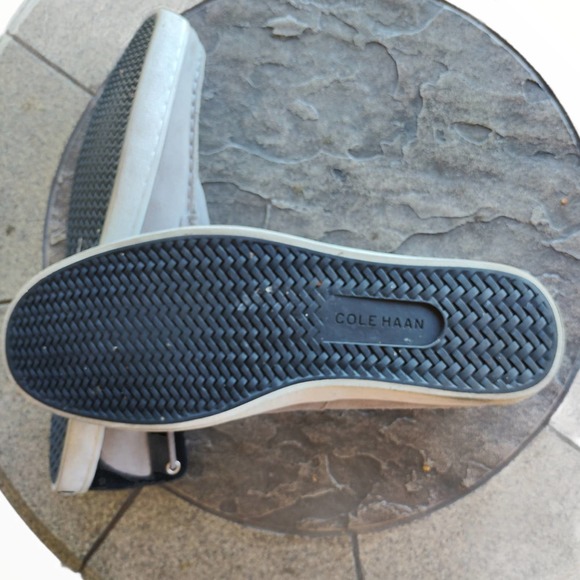 SUEDE TOP SIDERS BOAT SHOE COLE HAAN WORN 1X DOCK SIDERS BLUE SUEDE SHOES NUBUCK - Picture 9 of 9